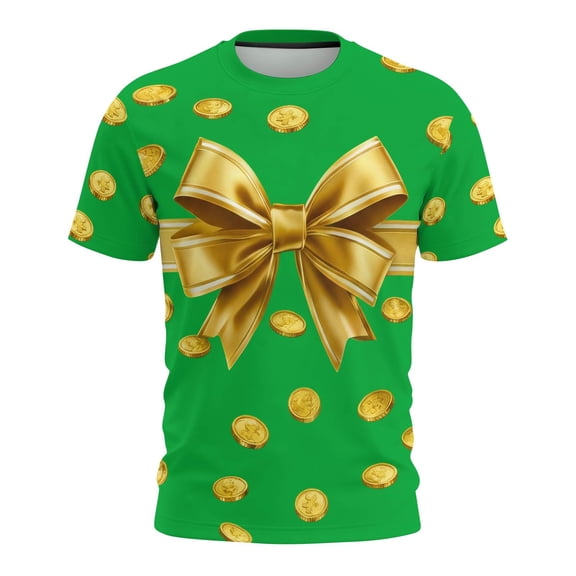 Lime Green Women Men Graphic Loose Fit Tops Crewneck Blouses for Mens Women Short Sleeve Happy Gift St Patricks Day Casual Plain Fall Summer Shirts 2026 Clothing Trendy M
