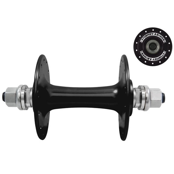 Sturmey Archer Track Front Hub, 32h - Black Anodized