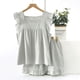 thumbnail image 5 of Chaleco sin mangas de algodón de verano, pantalones cortos, ropa de casa, conjunto de pijama de cuello cuadrado de gasa fina para mujer, dulce cuadros sueltos, 5 of 6