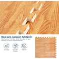 thumbnail image 4 of Set de 4 Tapetes Foamy para Ejercicio Bluelander 1.2 cm Diseño de Madera, 4 of 5