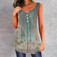 thumbnail image 1 of SMihono Hauts pour Femmes Débardeur pour Femmes Mode Débardeur d'Été pour Femmes à Col en V Sans Manches Imprimé Débardeur Décontracté Blouse Débardeur pour Femmes Hauts d'Été pour Femmes, 1 of 5