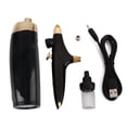 thumbnail image 1 of Kit de maquillaje con aerógrafo portátil, pistola pulverizadora, kit de aerógrafo de belleza para salón de belleza en casa, negro, 1 of 14