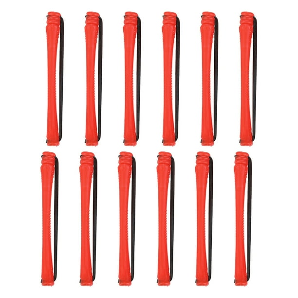 Soidarity 10 piezas de rodillos para el cabello Gran calidad Color brillante Peluquería Autosujeción Magnética Diseño único para cabello Cuidado del cabello 0.5 cm 7 rojo 12 artículos