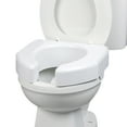 thumbnail image 3 of Ableware Basic White Plastic Raised Toilet Seat 3" Height Up to 350 lbs, 3 of 3