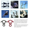 thumbnail image 2 of Ruiboury Climbing Descender Belaying Professional Carabiner Accessories Rope Belay Device Rappelling Device Mountaineering Accessory Black, 2 of 6