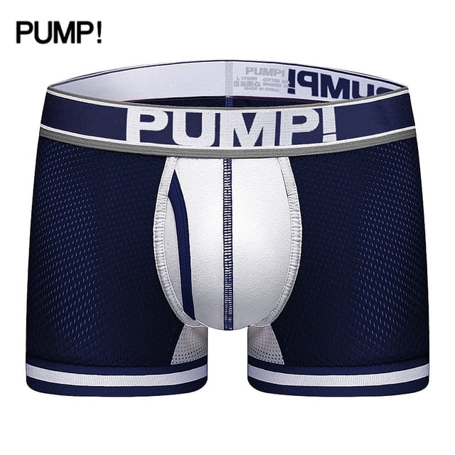 PUMP ropa interior Sexy hombres boxeadores de malla transpirable cómodo Cueca Masculina boxeador calzoncillos hombres troncopangjing