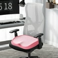 thumbnail image 6 of Btomtd Memory Foam Seat Cushion with Color Splicing Thickened Chair Cushion for Office Long Sitting Coccyx Pressure Relief Bench Pad - 15.74x14.56 inch, Pink, 6 of 6