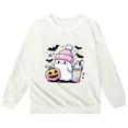 thumbnail image 5 of Kids Halloween Sweatshirt Girls Boys Plain Crewneck Long Sleeve Pullover Tops, Trendy Loose Fit Casual Kids Daily Clothes, 5 of 5