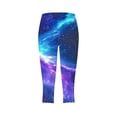 thumbnail image 5 of DDAPJ pyju Women's Capri Leggings Fashion 3D Graphic Print Yoga Running Pants Buttery Soft Stretch Casual Summer Capris Multicolor XL, 5 of 6