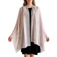 thumbnail image 2 of UDAUDU Shawls and Wraps for Evening Dresses Silk Embroidered Long Scarf Lightweight Wrap for Evening Party Fashion Shawl Wraps for Women Formal Light Purple, 2 of 4