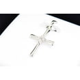 thumbnail image 3 of Diamond Cross Pendant 10K White Gold .05 CT. Charm, 3 of 5