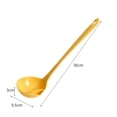 thumbnail image 3 of Batería de Cocina Cuchara espumadera para el hogarcolador de sopa de mango largoutensilios de cocina (amarillo) Likrtyny Libre de BPA, 3 of 3