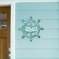 thumbnail image 5 of Designocracy MA98536-18 18 in. Captain Wheel Coastal House Number Sign Decor, 5 of 8
