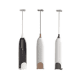 thumbnail image 4 of Batidora eléctrica para huevos, batidora de cocina, batidora de alimentos, batidora de café, capuchino, batidora, batidora, color blanco y negro, 4 of 5