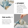 thumbnail image 3 of Seagrass Shell Blanket for Kids Women Men, Flannel Seagrass Shell Blankets Gifts, Seagrass Shell Throw Blanket for Sofa Couch Bed Living Room Soft Warm Cozy Seagrass Shell Decor 50" x 60", 3 of 7