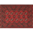 thumbnail image 1 of Ahgly Company Machine Washable Indoor Rectangle Traditional Dark Sienna Brown Area Rugs, 7' x 10', 1 of 7