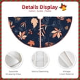 thumbnail image 5 of Bingfone Christmas Tree Skirt Mat Christmas Decoration Interior 48"-Autumn Leaves With Blue, 5 of 8