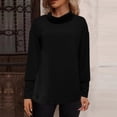 thumbnail image 1 of ICHUANYI Liquidación Mujer Casual Impreso Pullover Cuello Redondo Manga Larga Botones Blusa Topsinting Blusa Suelta Tops ICHUANYI WER202308173704, 1 of 2