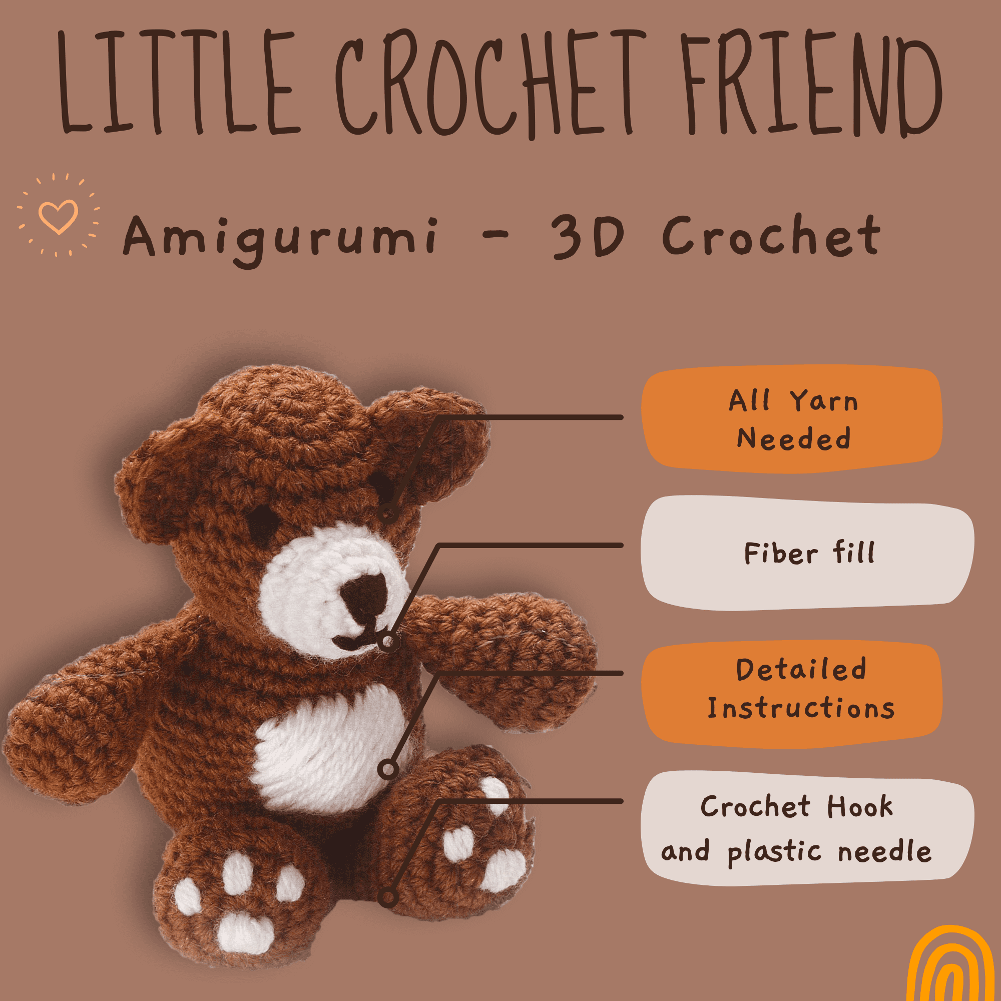 Leisure Arts, Crochet Kit (Amigurumi), Friends: Lamb, 57174