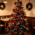 thumbnail image 5 of Solid Velvet Christmas Ball Ornament Set Fabric Hanging Baubles for Xmas Tree Holiday Decor, 5 of 6