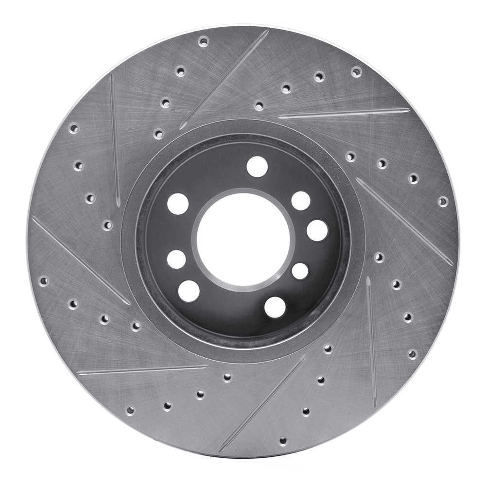 Dynamic Friction Company 631-31135R DFC Brake Rotor - Drilled And Slotted - Silver
