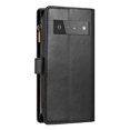 thumbnail image 3 of Funda tipo cartera de PU para Google Pixel 6 Pro con cordón, ranura para múltiples tarjetas, protección total, estilo retro, material PU+TPU, 3 of 5