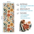 thumbnail image 2 of Pioneer Flower Floral Print Pattern Hot Yoga Mat Towel Non Slip for Hot Yoga - Quick-Drying Yoga Mat Cover with 4 Corner Pockets with Travel Bag - Hot Yoga Towel Non Slip 74"x26", 2 of 6