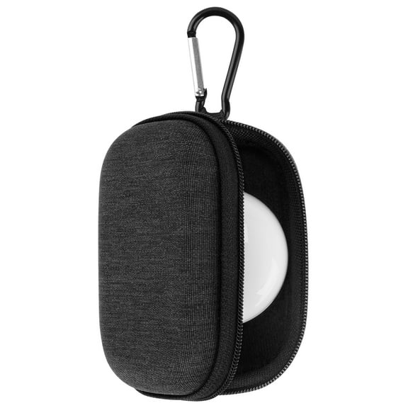 Geekria Shield Earbuds Case Compatible with Audio-Technica Earbud, Logitech Zone, Walker's Silencer, Replacement Hard Shell Travel Carrying Bag with Carabiner Clip (Dark Grey)