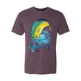 thumbnail image 2 of Wild Bobby, Mahi-Mahi Fish Catching Small Fish Animal Lover Mens Premium Tri Blend T-Shirt, Vintage Purple, X-Large, 2 of 3