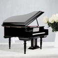 thumbnail image 3 of Miniature Grand Piano Model Kit Musical Instrument with Chair,for Home Office Decoration(Black, Without Music) Small, 3 of 10