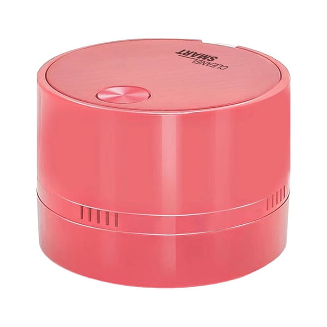 ABS Electric Cleaning Vacuum Round Solid Color Replacement Handheld Wireless Portable Battery Powered Dust Remover Duster Pink
