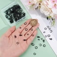 thumbnail image 3 of 1 Set 304 Stainless Steel Open Jump Rings with Clasps 200Pcs 4Sizes Black Open Jump Rings with 20Pcs Lobster Claw Clasps for Necklace Bracelet Jewelry Making, 3 of 6
