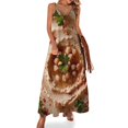 thumbnail image 2 of Robe Sans Manches Hummus Robes d'Été Jupe d'Été pour Femmes Robes de Mariage pour Femmes, 2 of 5