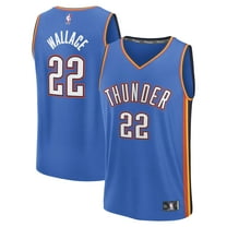 Men's Fanatics Cason Wallace Blue Oklahoma City Thunder Fast Break Replica Player Jersey - Icon Edition