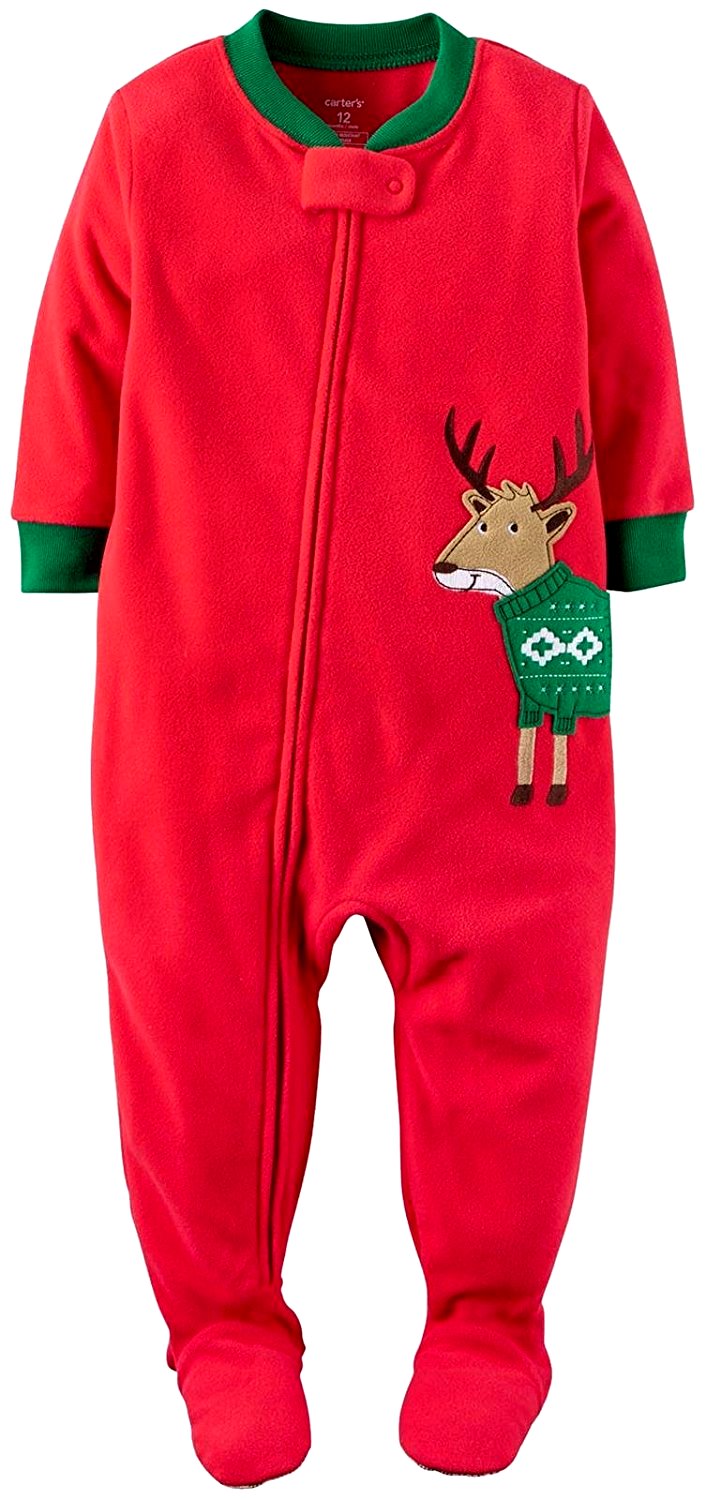 Carter's Baby Boys 1 Pc Fleece Footed Pajamas