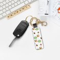thumbnail image 5 of Wukai Tree Squirrel Print Leather Car Keychain, Universal Key Fob Keychain, Leather Key Chain Holder for Men and Women,360 Degree Rotatable, 5 of 5