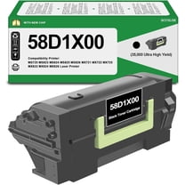 58D1X00 Toner Cartridges High Yield Replacement for Lexmark 58D1X00 MS725 MS823 MS824 MS825 MS826 MX721 MX722 MX725 MX822 MX824 MX826 Laser Printer(35,000 Pages)