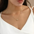 thumbnail image 2 of Bubble Initial Necklaces Dainty Gold Letter Necklace 14K Gold Plated Cute Name Choker Necklaces for Women Trendy Gold Personalized Jewelry Gift for Women, 2 of 7