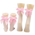 thumbnail image 1 of Chaussettes en Résille pour Femmes Chaussettes Hautes en Maille avec Noeud en Satin, 1 of 7
