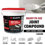 Würth Ready-to-Use Lightweight Joint Compound, 1 gal, Gypsum, Pre-Mixed