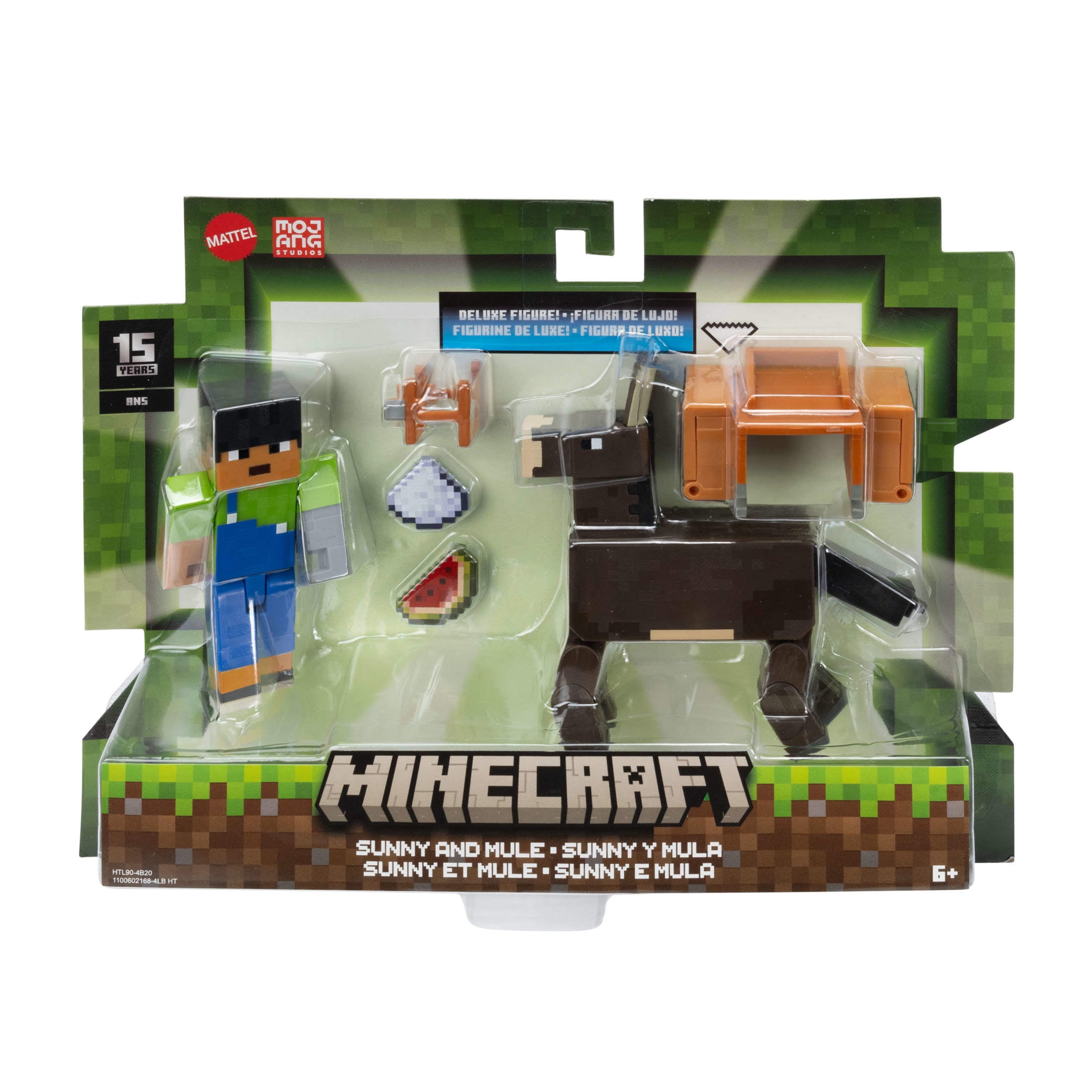 Minecraft Toys, 2-Pack of Action Figures, Gifts for Kids