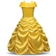 thumbnail image 5 of KAWELL Vestido de Disfraz de Princesa con Hombros Descubiertos y Capas para Niñas Pequeñas con Accesorios, Niña 3T, 5 of 5