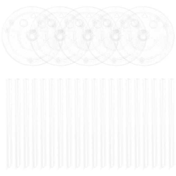 5 Sets Suspended Piling Bracket Cake Straws for Tiered Cakes Wedding Stand Round Dowel Pillars