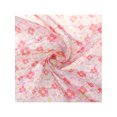 thumbnail image 4 of INSPIRE CHIC Women's Floral Printed Square Scarves, 23.6X23.6" Flowers Tassel Gauze Headscarf Neckerchief Flower-3-Pink, 4 of 6