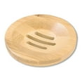 thumbnail image 5 of Bamboo Soap Dish for Shower with Non-Slip Base - Eco friendly Big Bar Soap Holder for Soaps, Sponge - Wooden Soap tray with Drainage Natural Soap Saver for Bathroom, Kitchen, 5 of 7