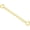 style 1-yellow, variant on 10k Real Gold 1"/1.5"/2"/3"/4" Necklace Extender Chain, Durable Strong Removable Gold Chain Extender, 10k Gold Adjustable Extension Chain for Necklace Bracelet Anklet