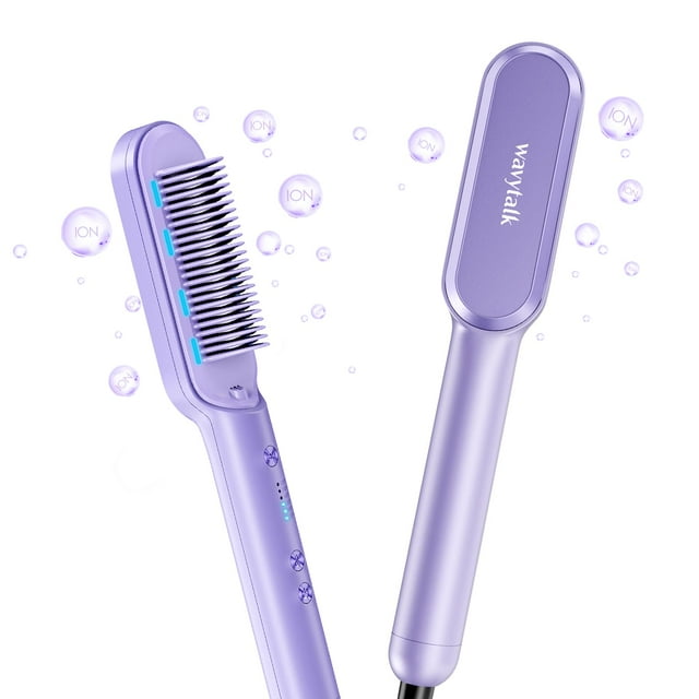 Cepillo alisador de pelo Wavytalk Ionic 6 Temperature Purple