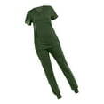 thumbnail image 2 of Conjunto de uniforme médico para mujer, duradero, con cordón ajustable, ropa de trabajo deportiva para enfermeras XL, 2 of 9
