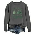 thumbnail image 2 of I Like Them Real Thick And Sprucey Christmas Sweatshirts for Women Long Sleeve Crewneck Funny Graphic Sweatshirt Pullover Top, 2 of 5