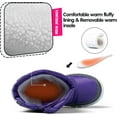 thumbnail image 5 of Kushyshoo Kids Snow Boots Waterproof PURPLE Girls Winter Boot Little Kid Size 11, 5 of 6